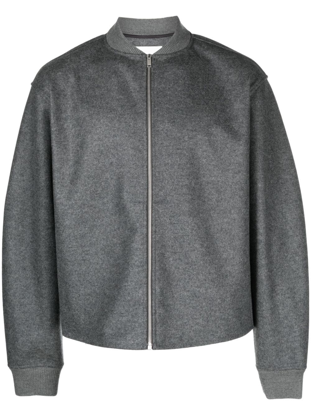 Jil Sander zip-up wool bomber jacket - Grey von Jil Sander