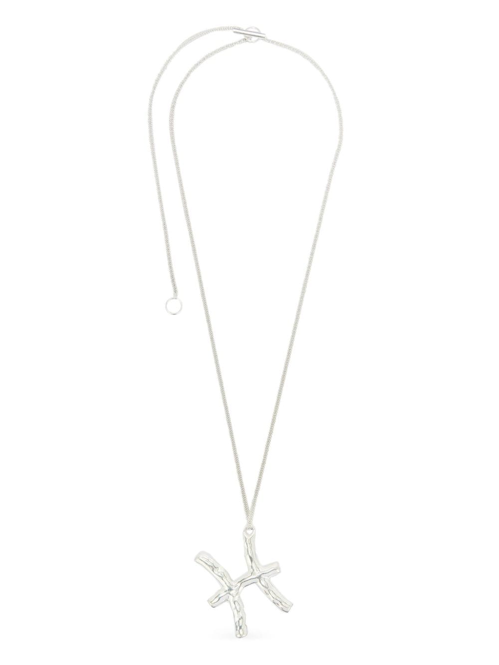 Jil Sander zodiac-pendant silver necklace von Jil Sander