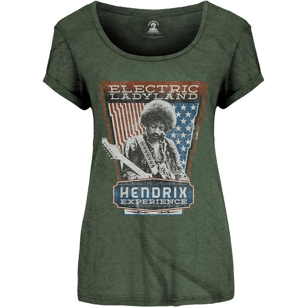 Electric Ladyland Tshirt Damen Grün L von Jimi Hendrix