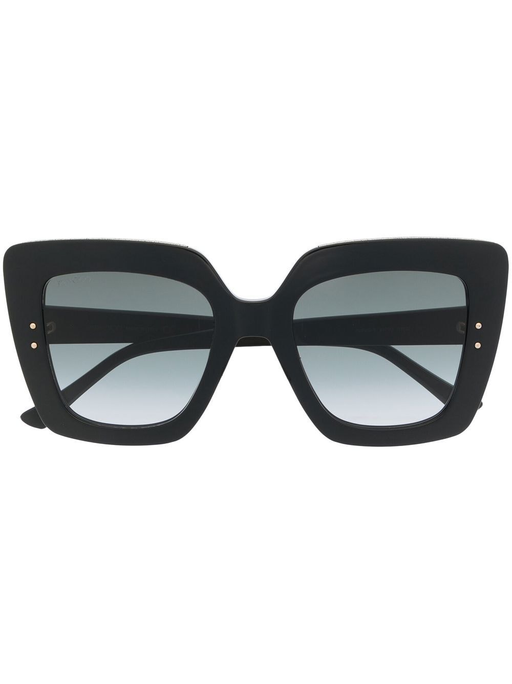 Jimmy Choo Eyewear Auri square-frame gradient sunglasses - Black von Jimmy Choo Eyewear