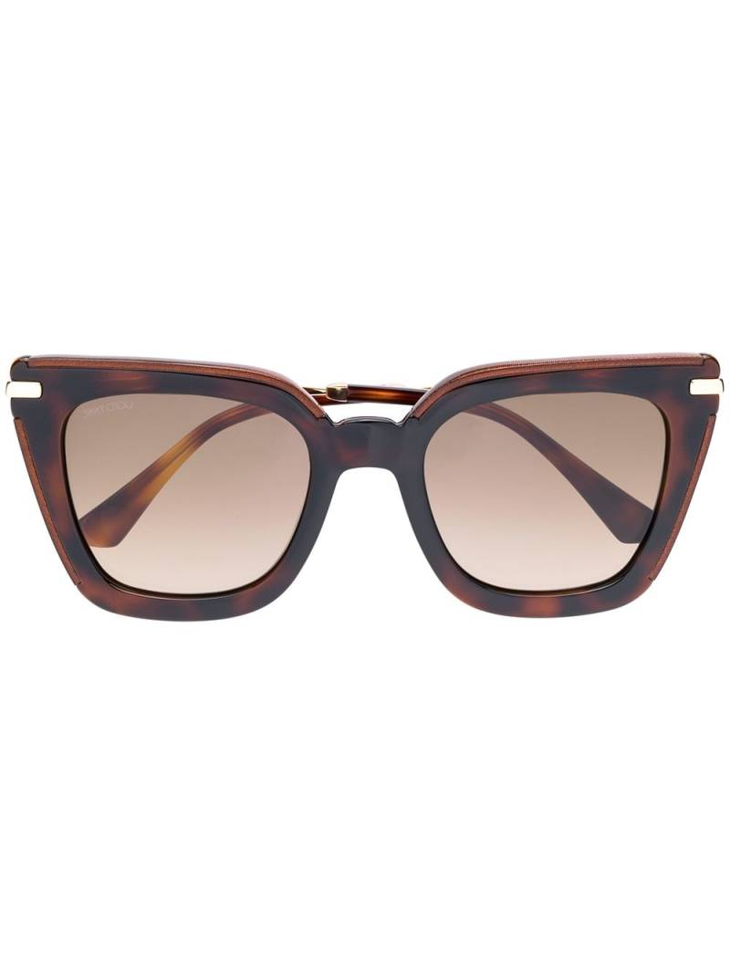 Jimmy Choo Eyewear Ciagras oversized sunglasses - Brown von Jimmy Choo Eyewear