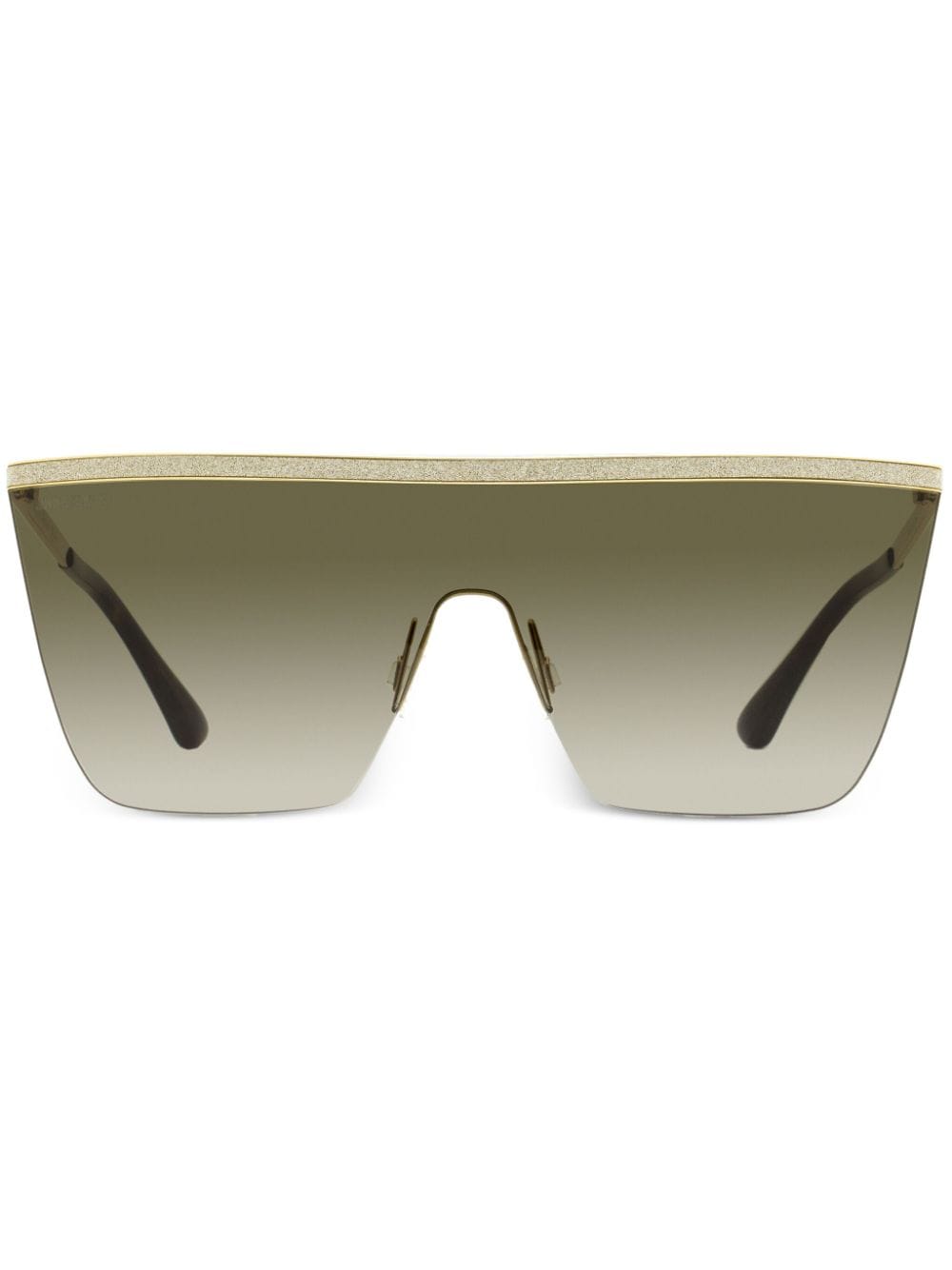 Jimmy Choo Eyewear Leah Mask oversize-frame sunglasses - Brown von Jimmy Choo Eyewear
