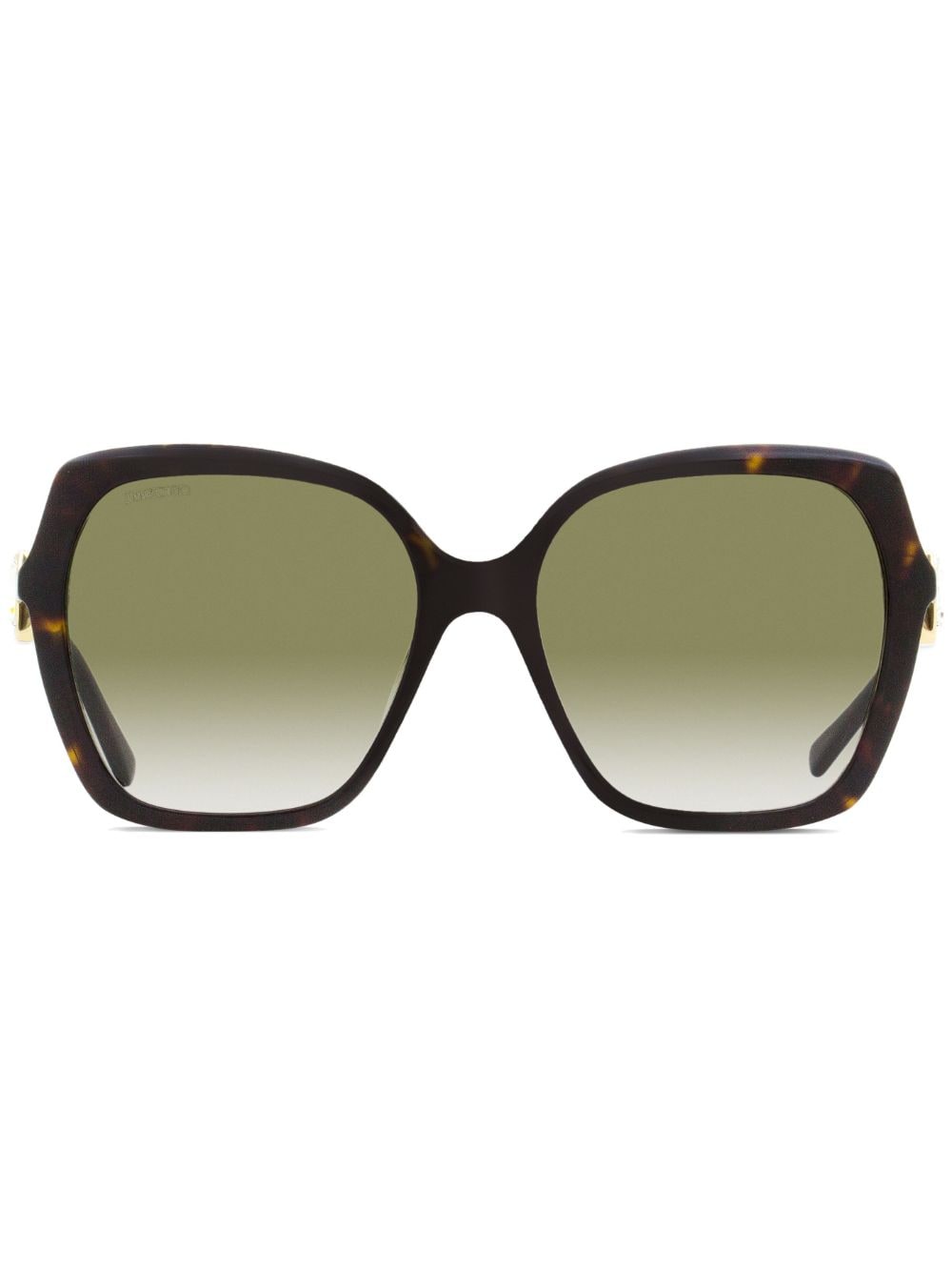 Jimmy Choo Eyewear Manon oversize-frame sunglasses - Brown von Jimmy Choo Eyewear