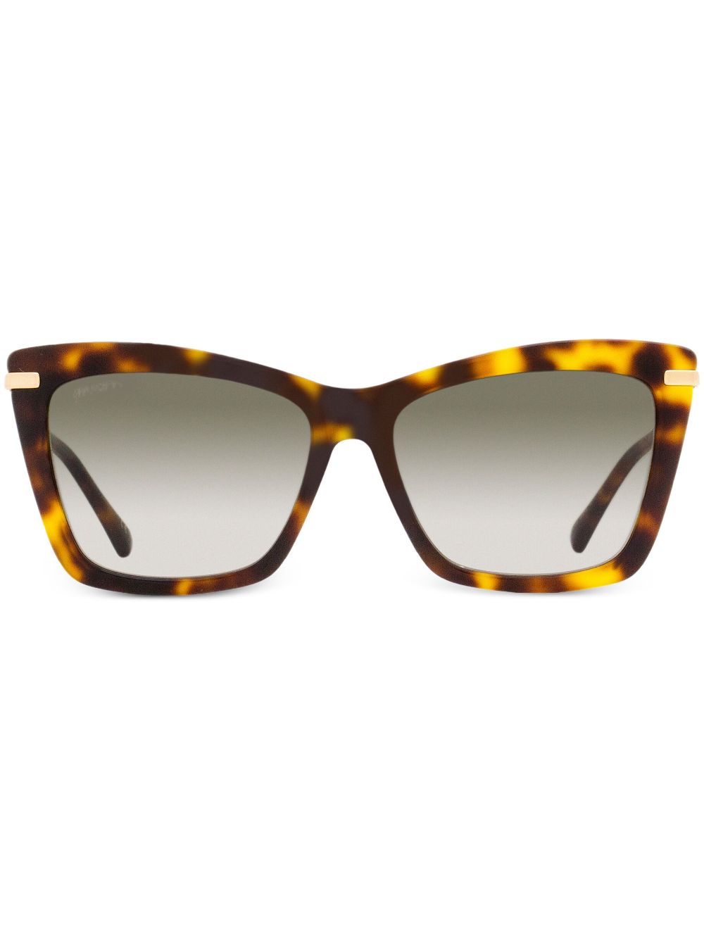 Jimmy Choo Eyewear Sady rectangular-frame sunglasses - Brown von Jimmy Choo Eyewear