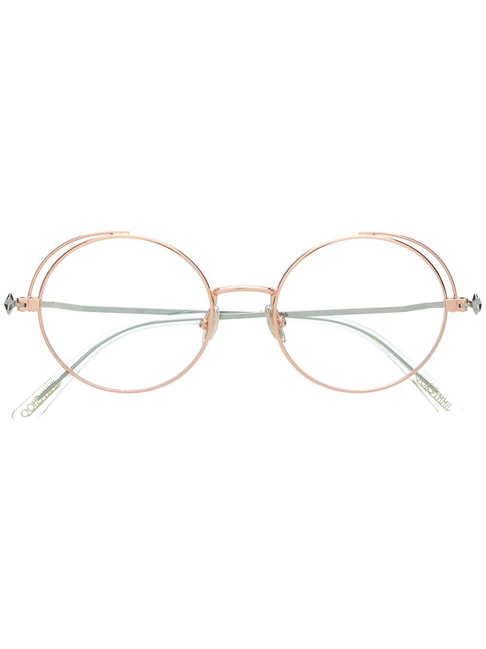 Jimmy Choo Eyewear Sun round frame glasses - Gold von Jimmy Choo Eyewear