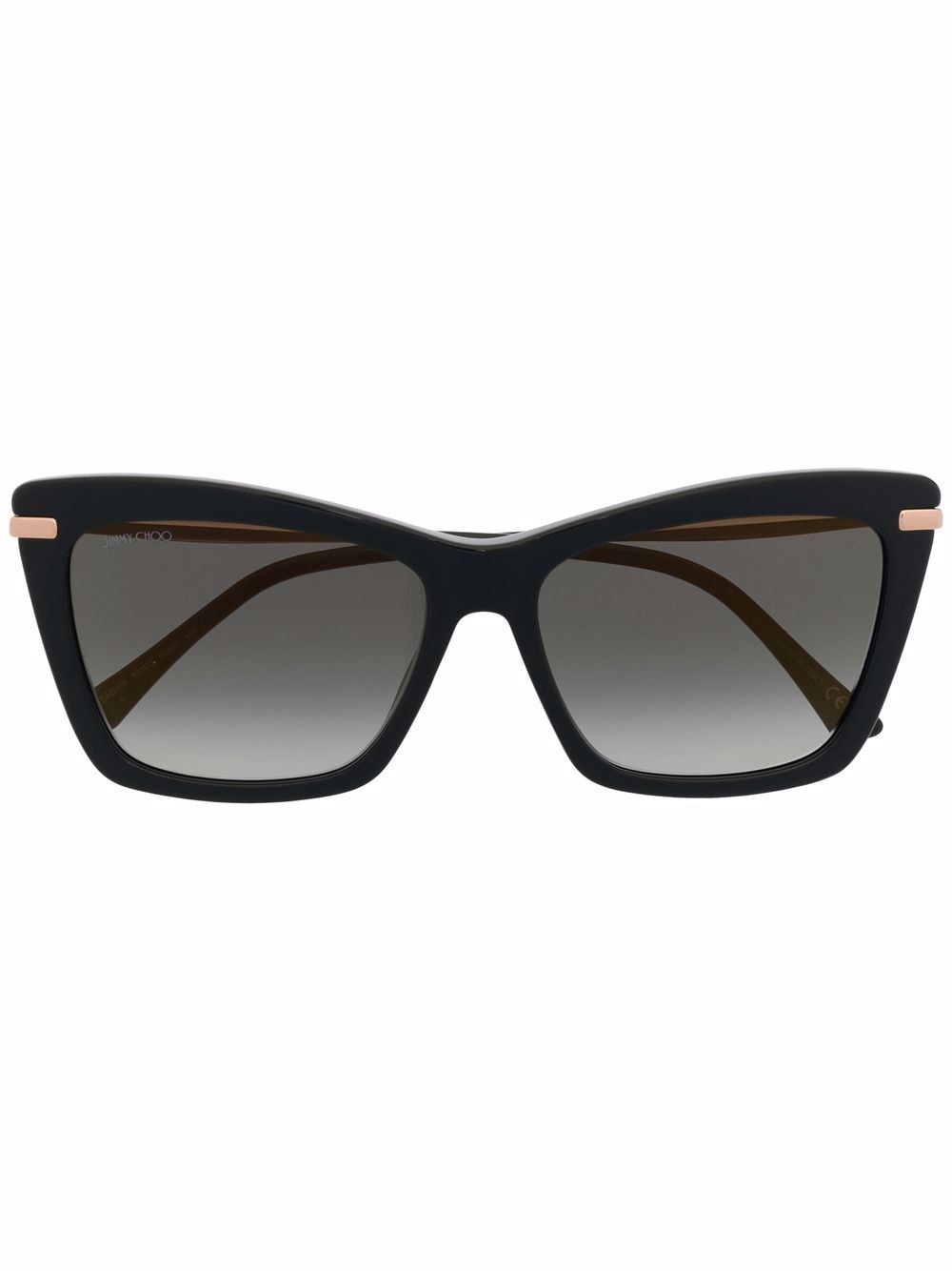 Jimmy Choo Eyewear gradient oversize-frame sunglasses - Black von Jimmy Choo Eyewear