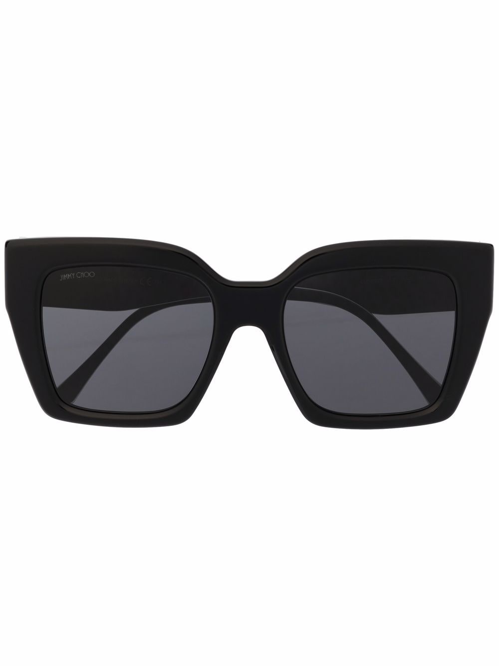 Jimmy Choo Eyewear logo-plaque oversize-frame sunglasses - Black von Jimmy Choo Eyewear