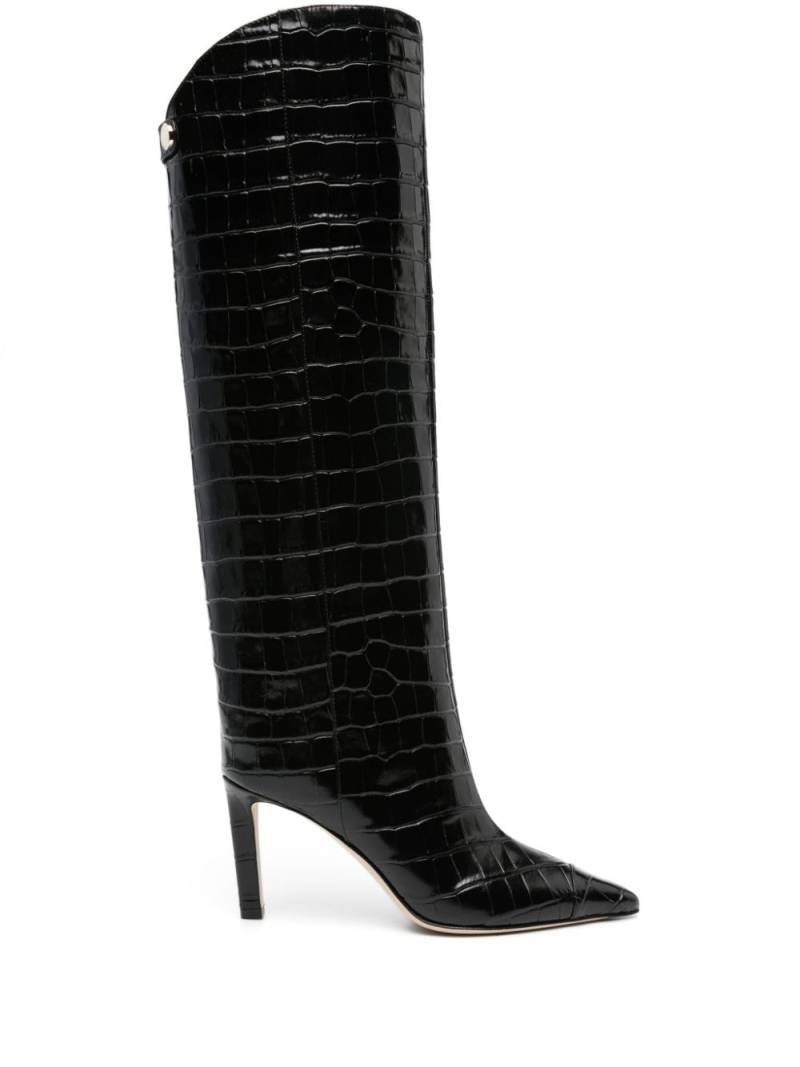 Jimmy Choo Alizze 85mm knee-high boots - Black von Jimmy Choo