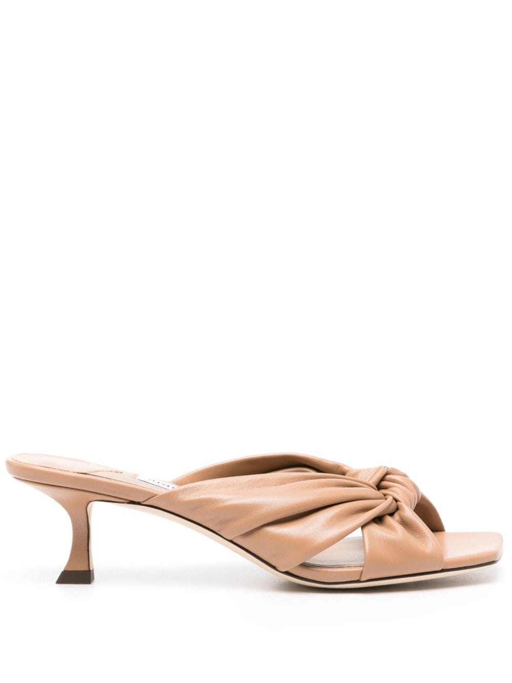 Jimmy Choo Avenue 50mm leather mules - Neutrals von Jimmy Choo