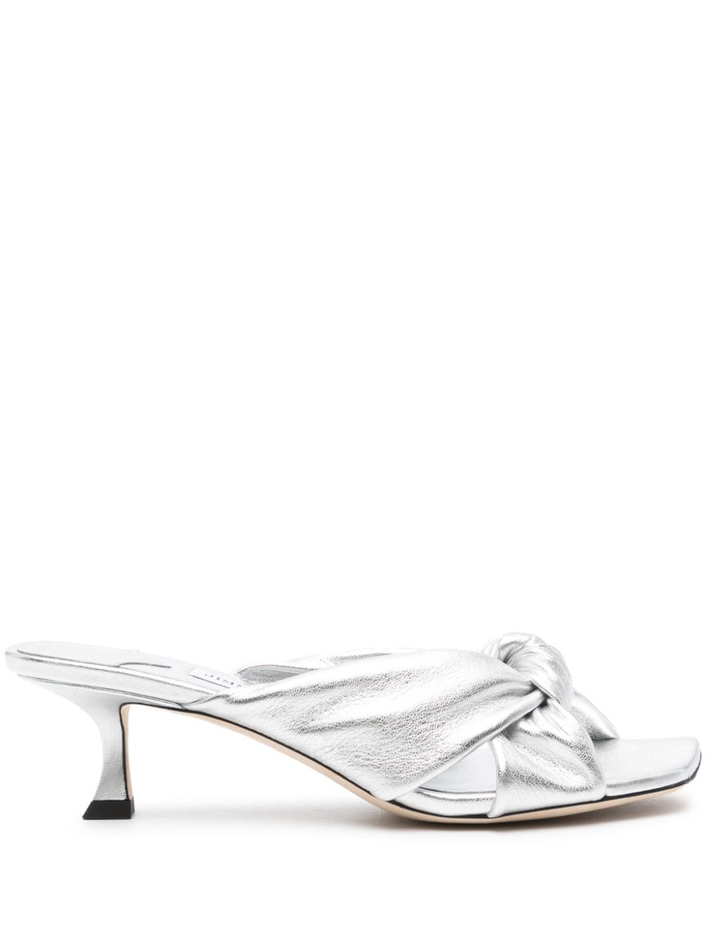 Jimmy Choo Avenue 50mm metallic pumps - Silver von Jimmy Choo