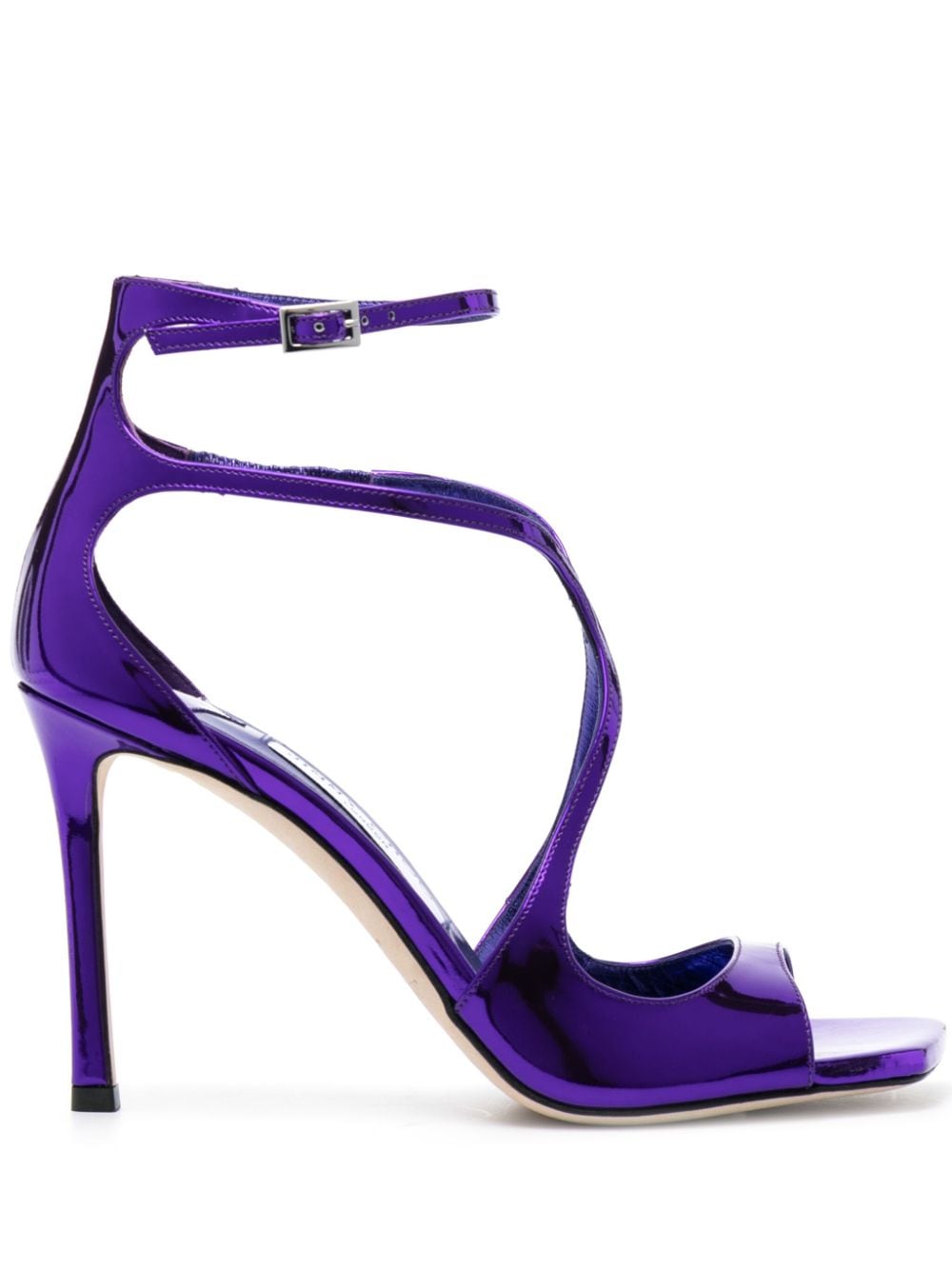 Jimmy Choo Azia 95 100mm leather sandals - Purple von Jimmy Choo