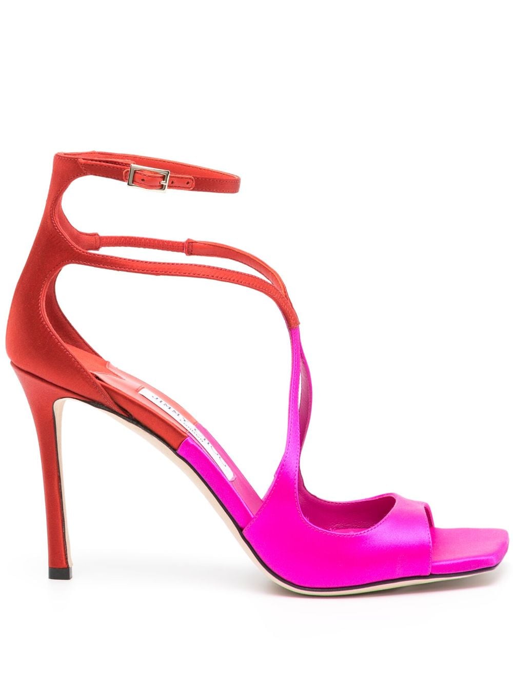 Jimmy Choo Azia 95mm satin sandals - Pink von Jimmy Choo