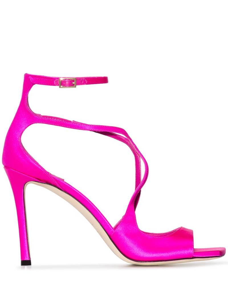 Jimmy Choo Azia 95mm satin sandals - Pink von Jimmy Choo