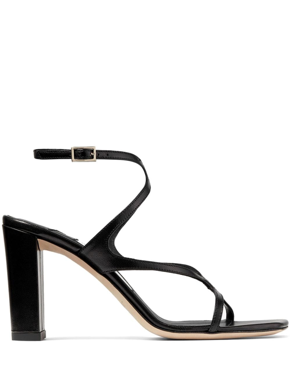 Jimmy Choo Azie 85mm leather sandals - Black von Jimmy Choo