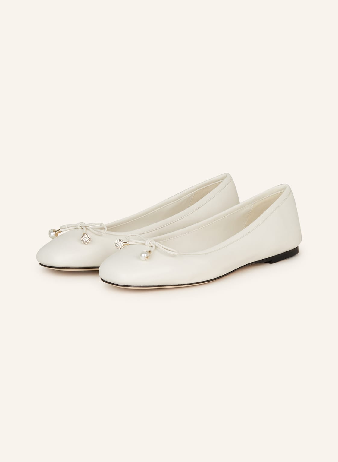 Jimmy Choo Ballerinas Elme Flat weiss von Jimmy Choo