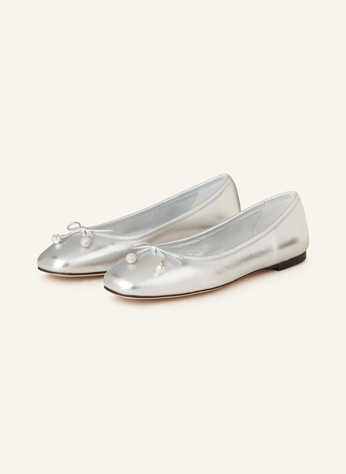 Jimmy Choo Ballerinas Elme Mit Schmucksteinen Und Perlen silber Jimmy Choo Ballerinas Elme Mit Schmucksteinen Und Perlen silber von Jimmy Choo