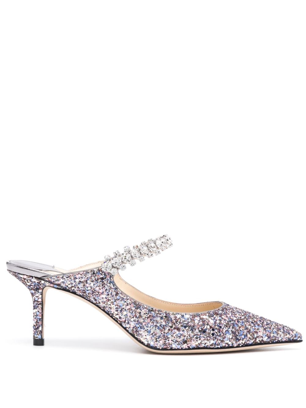 Jimmy Choo Bing 65mm sequinned mules - Pink von Jimmy Choo