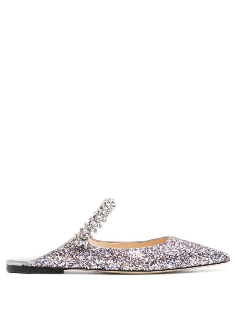 Jimmy Choo Bing crystal-embellished mules - Silver von Jimmy Choo