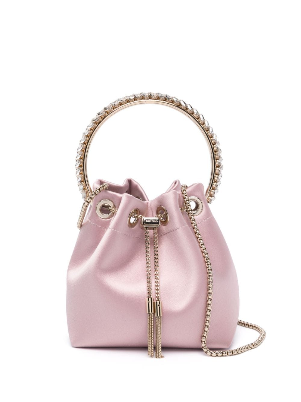 Jimmy Choo Bon Bon satin bag - Pink von Jimmy Choo