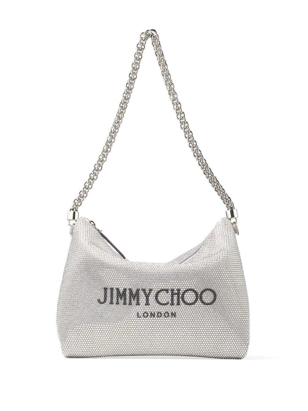 Jimmy Choo Callie crystal-embellished shoulder bag - Silver von Jimmy Choo