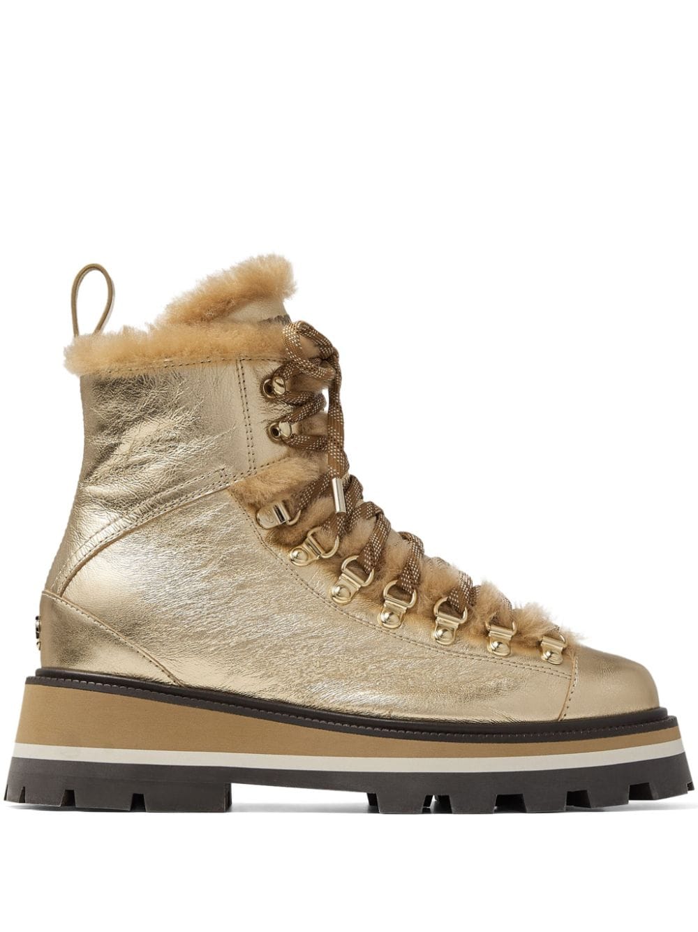 Jimmy Choo Chike shearling boots - Gold von Jimmy Choo