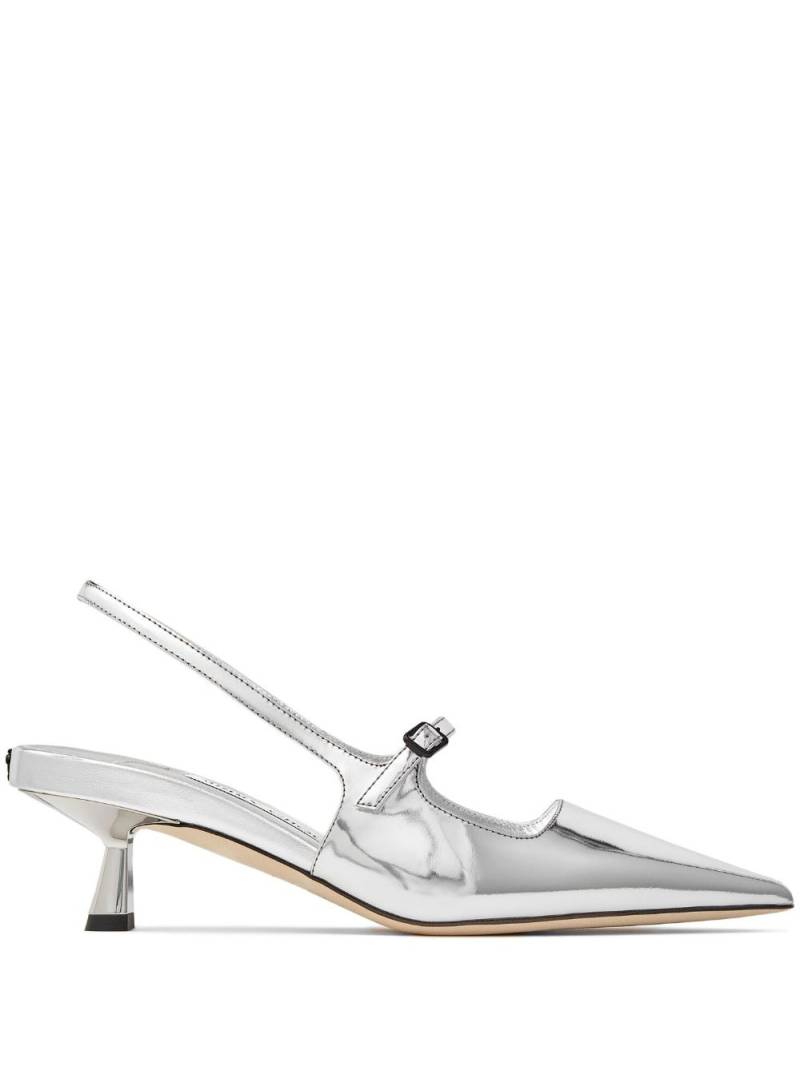 Jimmy Choo Didi 45mm patent leather pumps - Silver von Jimmy Choo