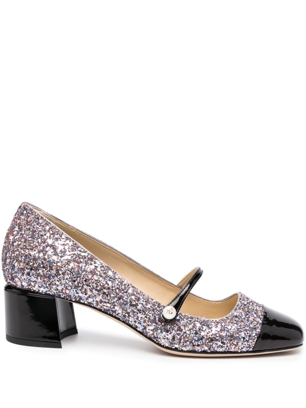 Jimmy Choo Elisa 45mm glitter-detail pumps - Pink von Jimmy Choo