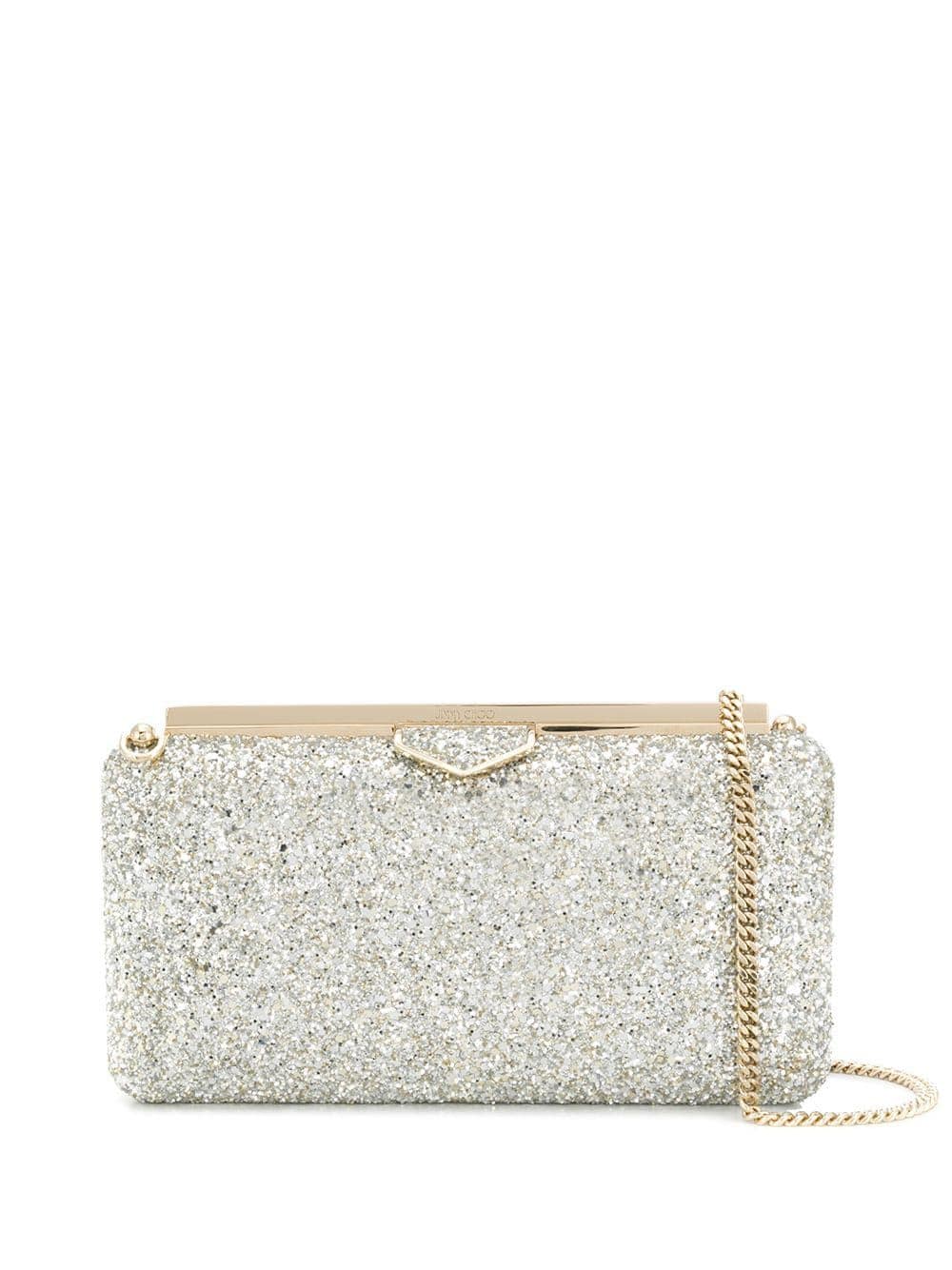 Jimmy Choo Ellipse sequin-embellished clutch - Gold von Jimmy Choo