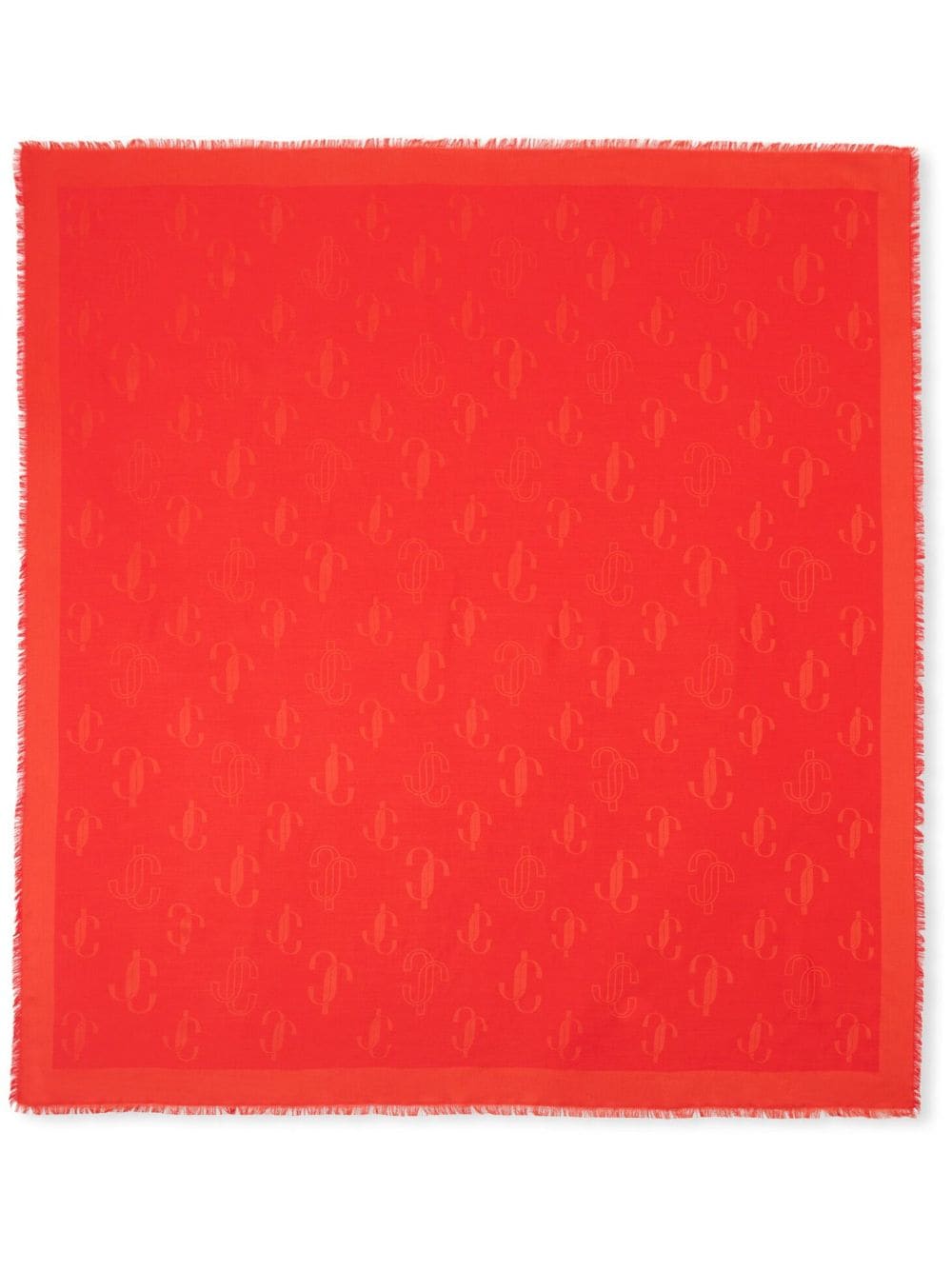 Jimmy Choo Emani monogram scarf - Orange von Jimmy Choo