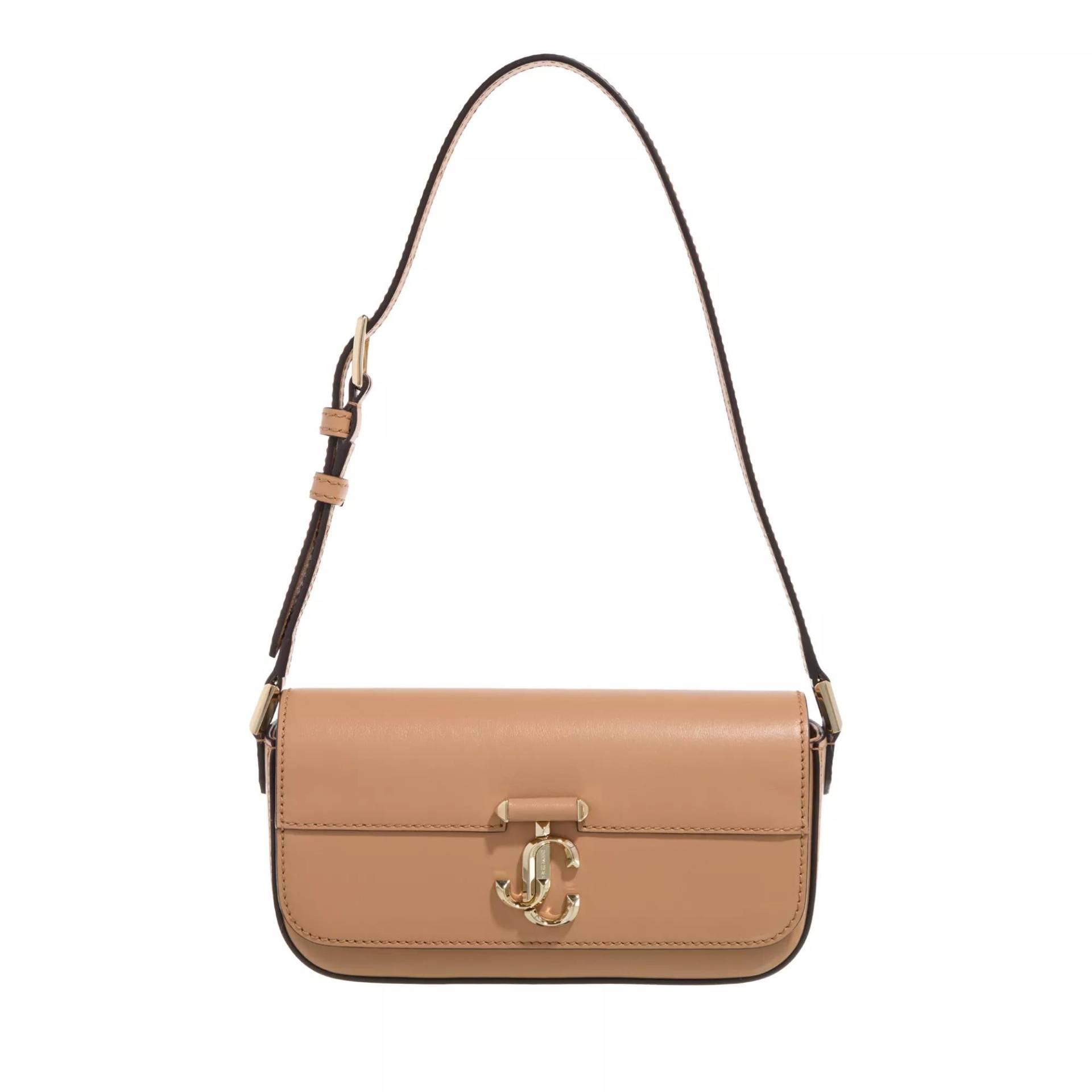 Jimmy Choo Handtasche - Avenue Mini Shoulder Bag - Gr. unisize - in Beige - für Damen von Jimmy Choo