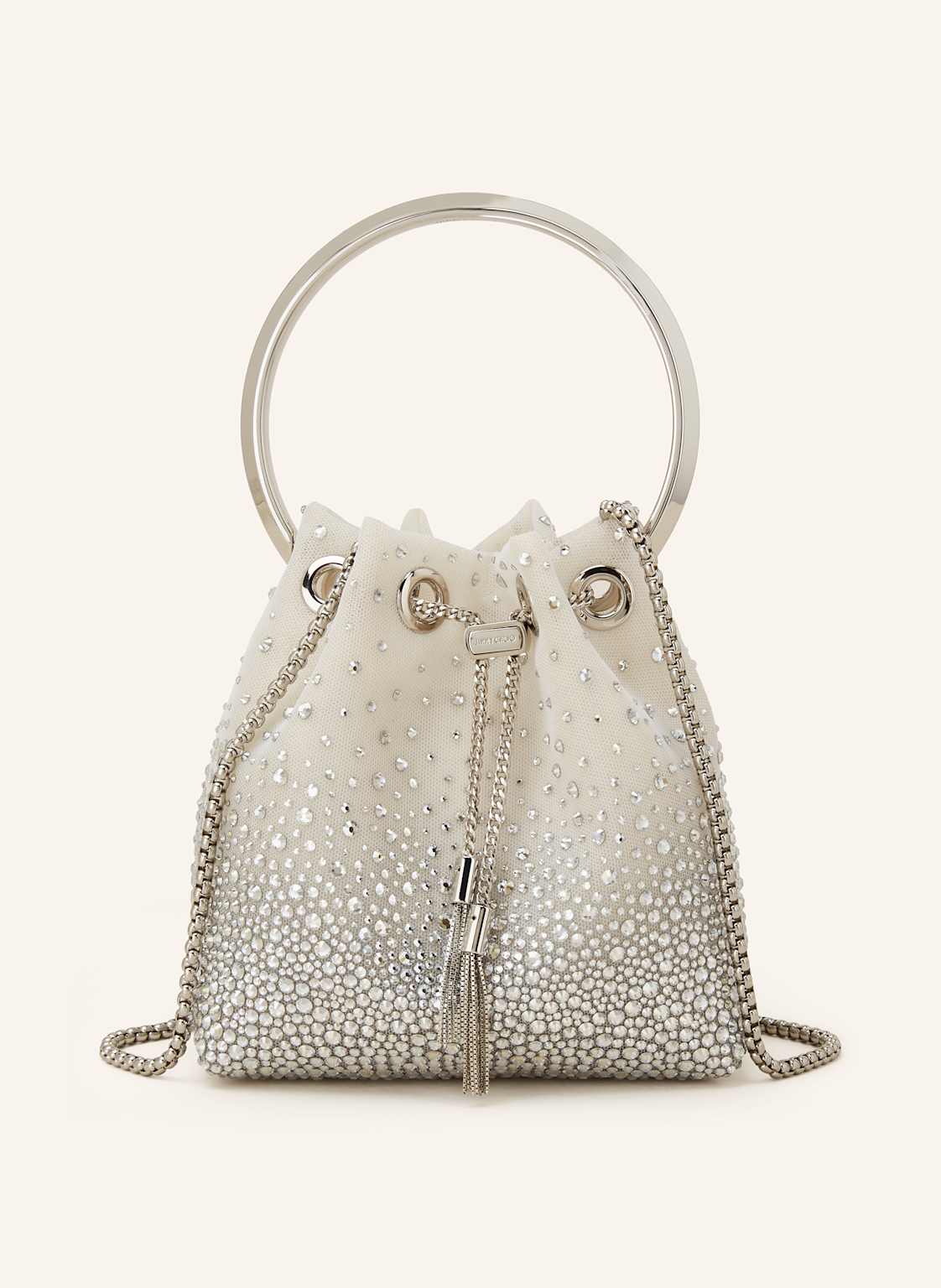 Jimmy Choo Handtasche Bon Bon Mit Schmucksteinen weiss Jimmy Choo Handtasche Bon Bon Mit Schmucksteinen weiss von Jimmy Choo