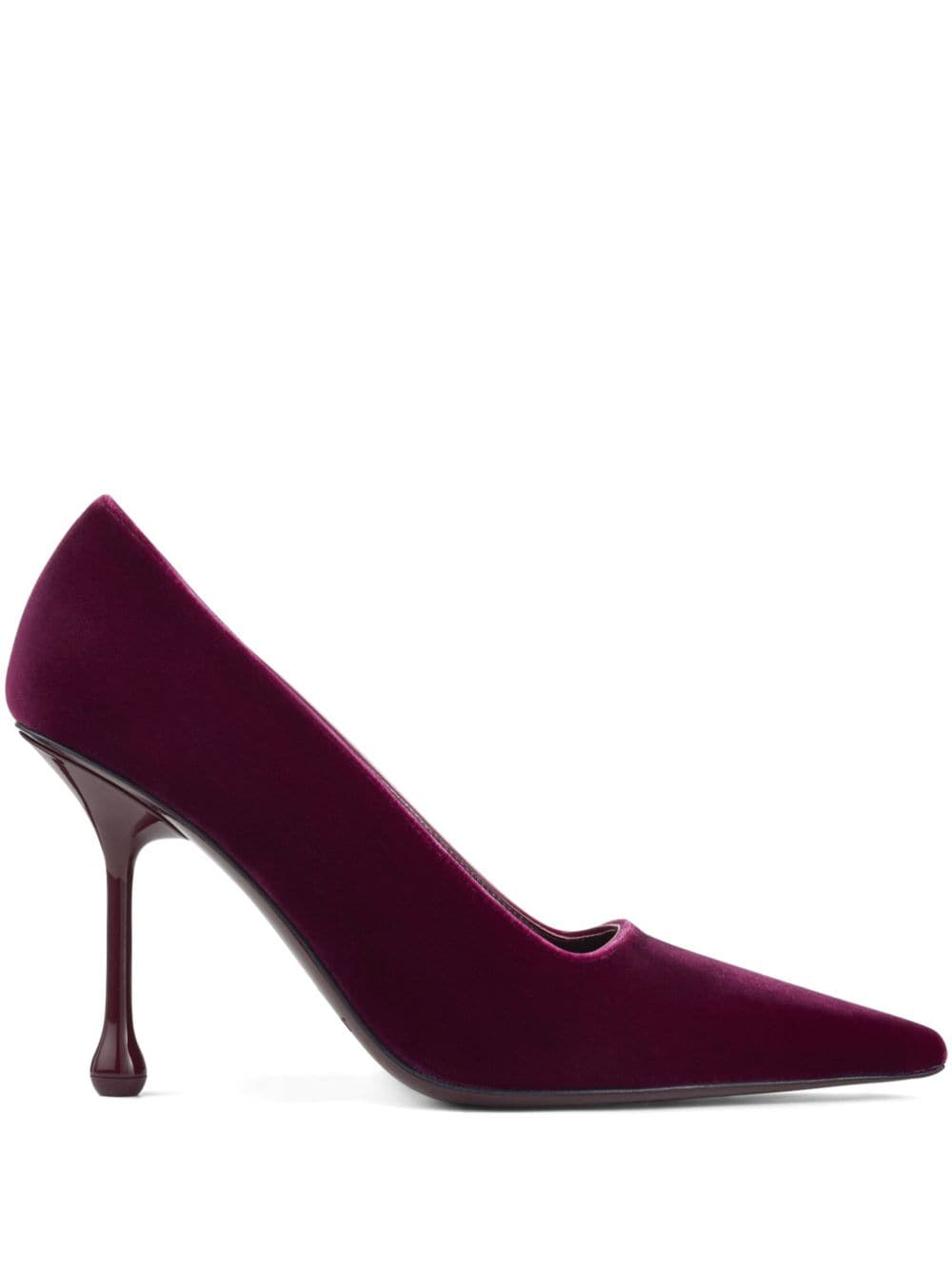 Jimmy Choo Ixia 95mm velvet pumps - Purple von Jimmy Choo