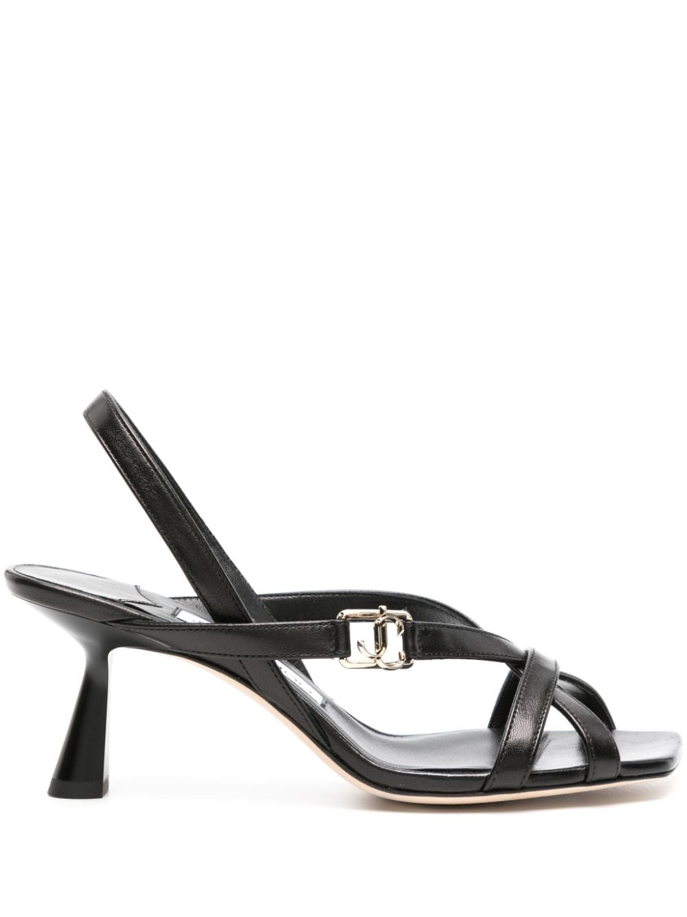 Jimmy Choo Jess 65mm leather sandals - Black von Jimmy Choo