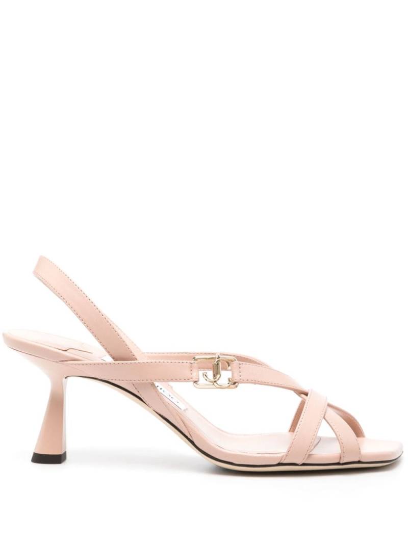 Jimmy Choo Jess 65mm leather sandals - Pink von Jimmy Choo