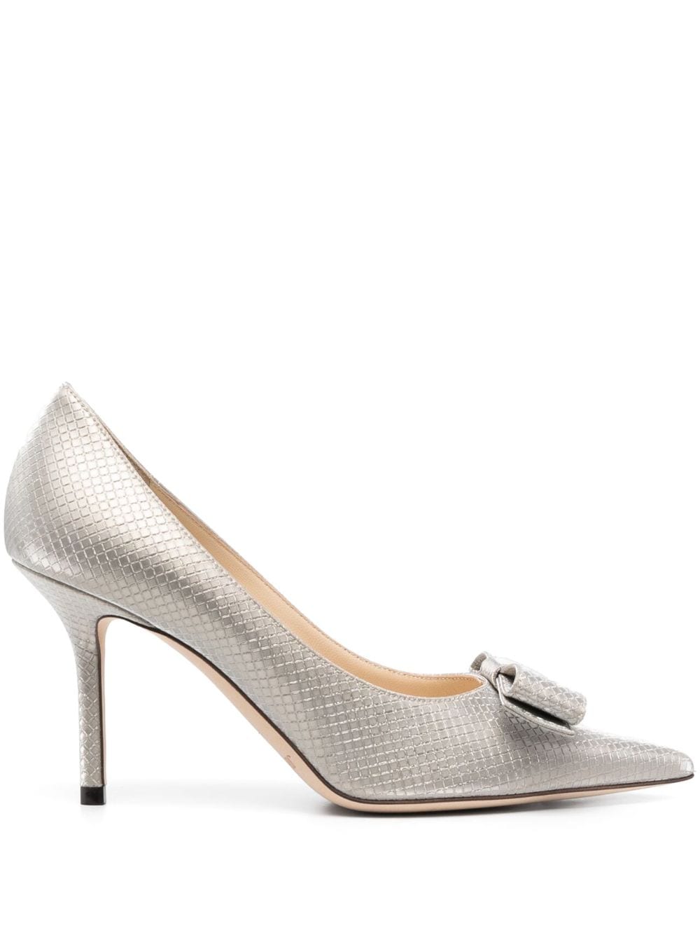 Jimmy Choo Love 85mm bow-detail pumps - Neutrals von Jimmy Choo