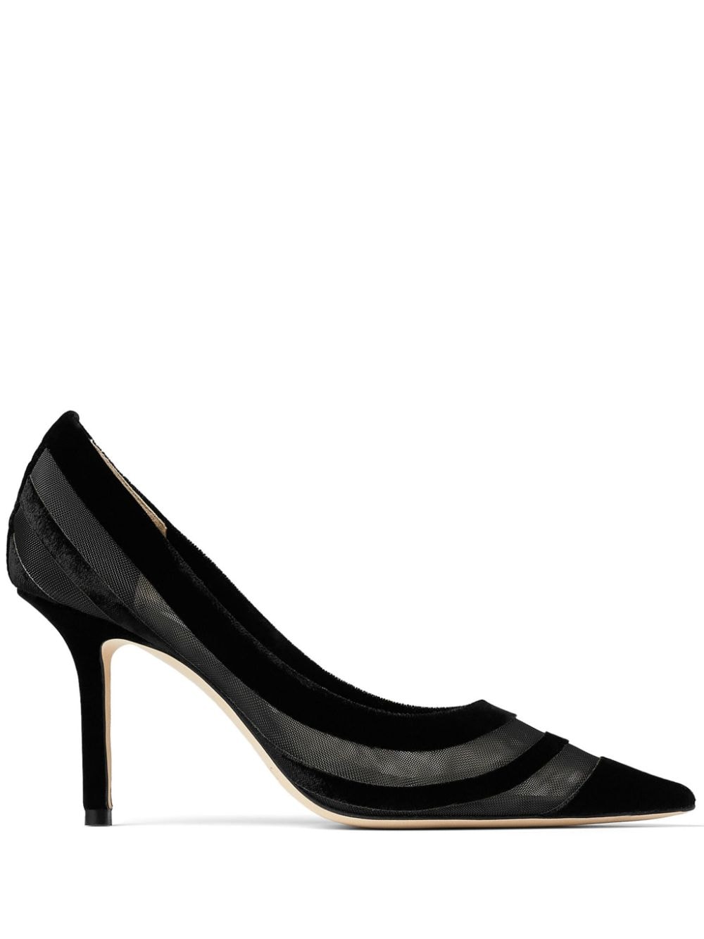 Jimmy Choo Love 85mm mesh pumps - Black von Jimmy Choo