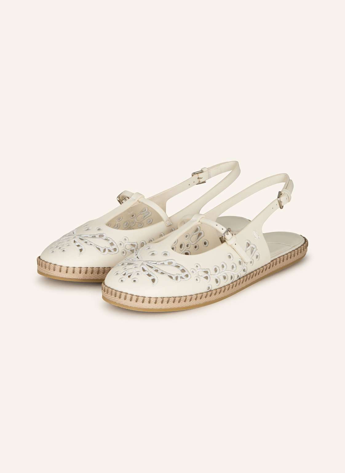 Jimmy Choo Mary-Jane-Ballerinas Amiee Flat beige Jimmy Choo Mary-Jane-Ballerinas Amiee Flat beige von Jimmy Choo