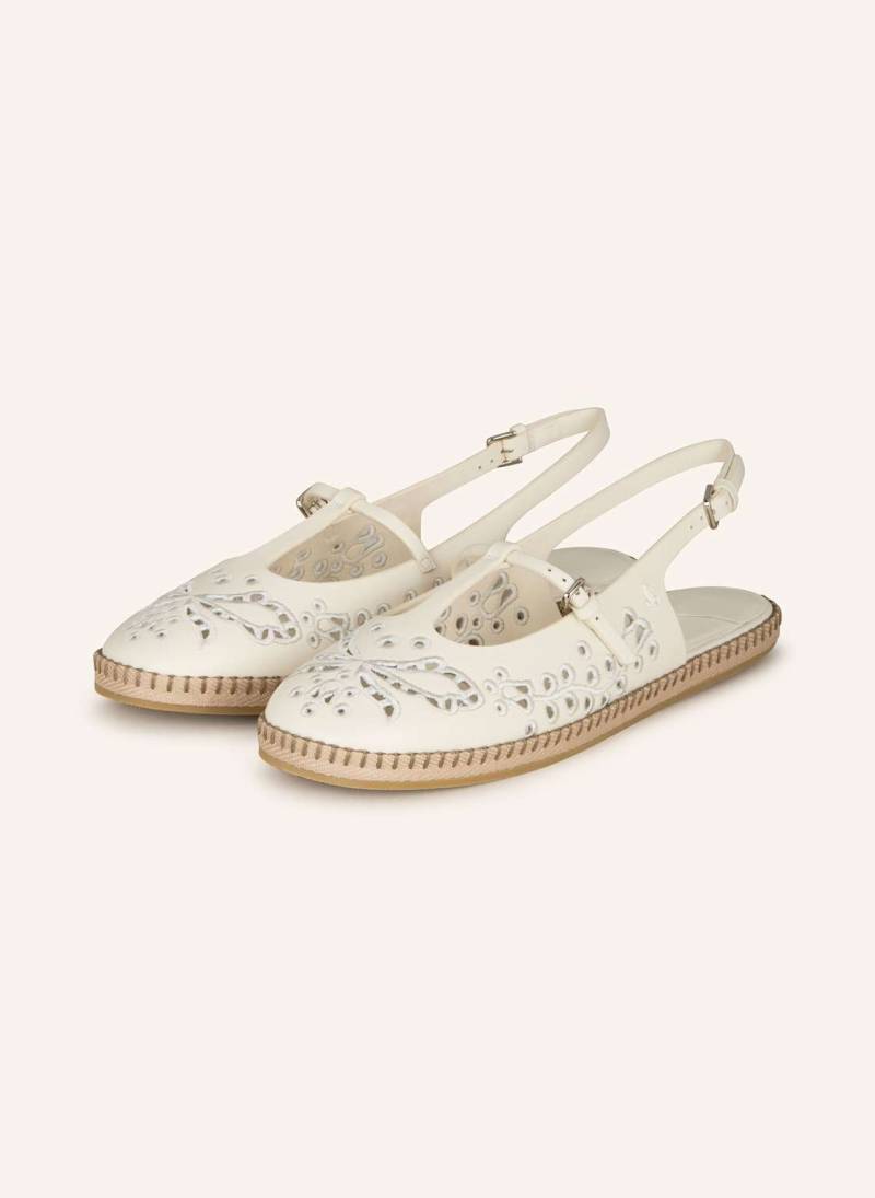 Jimmy Choo Mary-Jane-Ballerinas Amiee Flat beige von Jimmy Choo