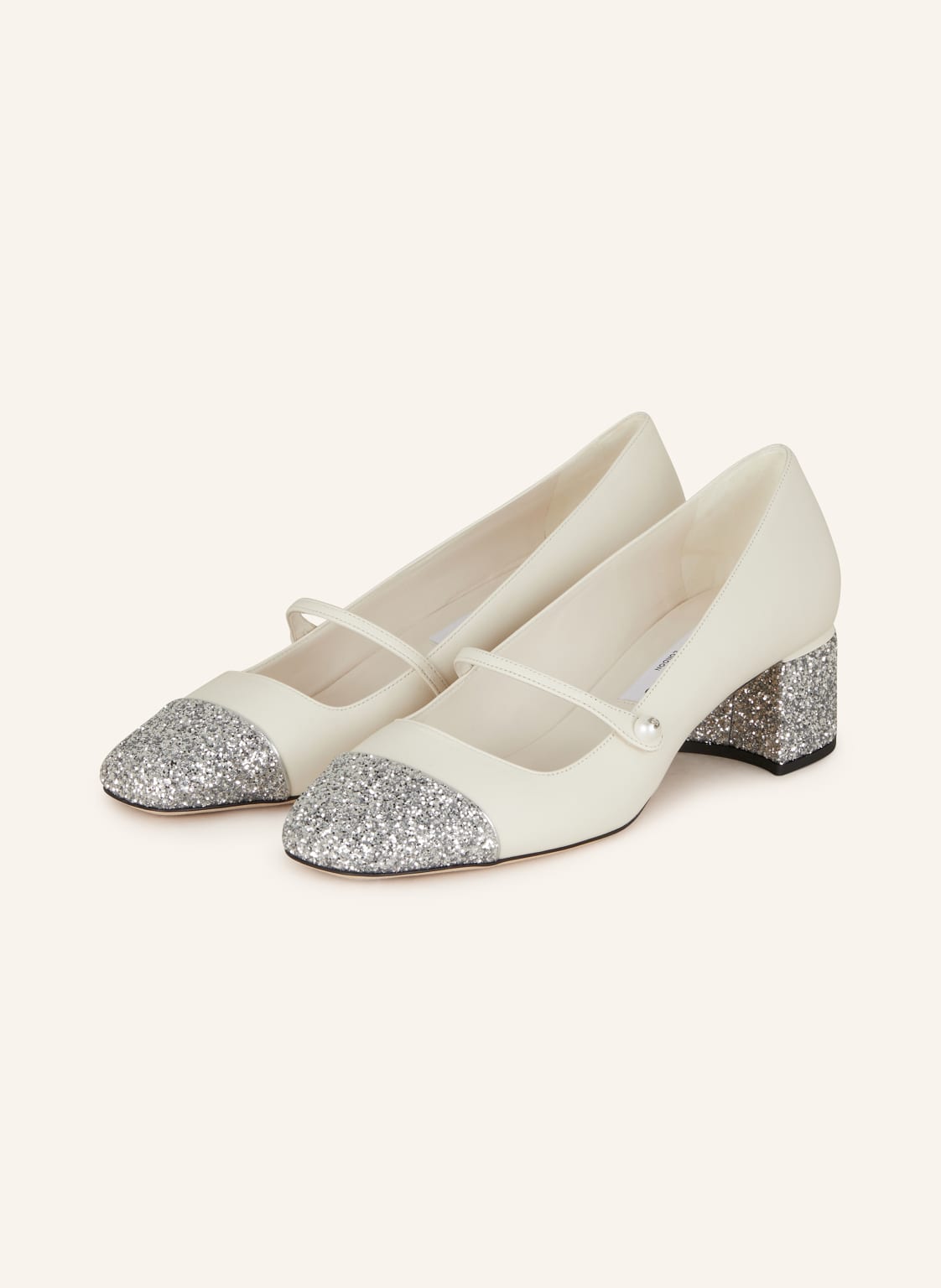 Jimmy Choo Mary-Jane-Pumps Elisa 45 silber Jimmy Choo Mary-Jane-Pumps Elisa 45 silber von Jimmy Choo
