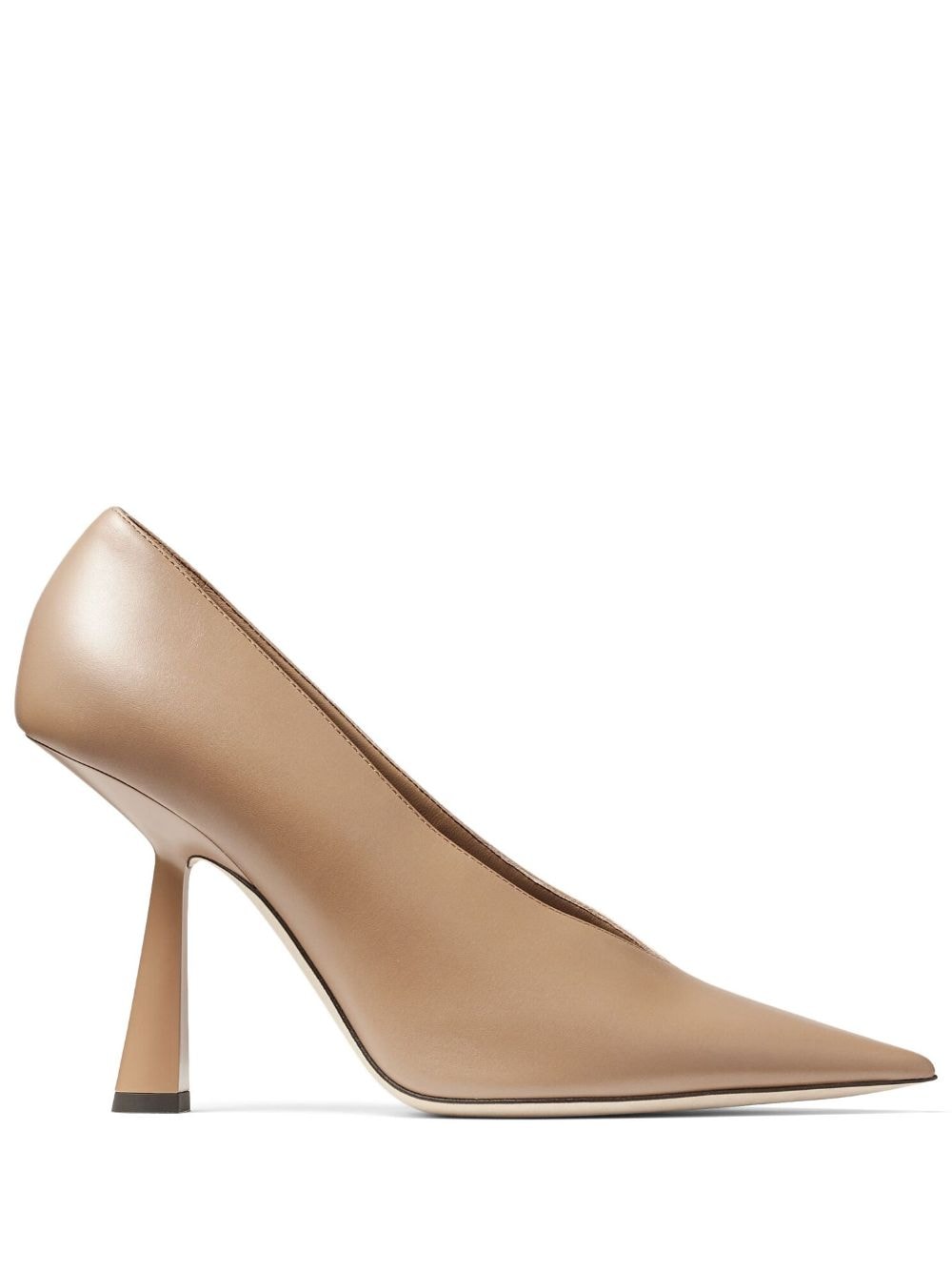 Jimmy Choo Maryanne 100mm leather pumps - Neutrals von Jimmy Choo