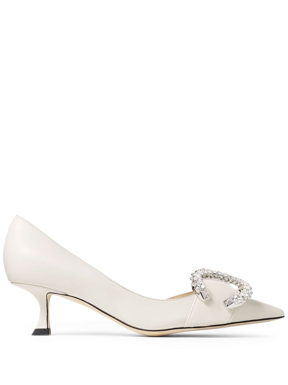 Jimmy Choo Melva Dorsay 50mm leather pumps - Neutrals von Jimmy Choo