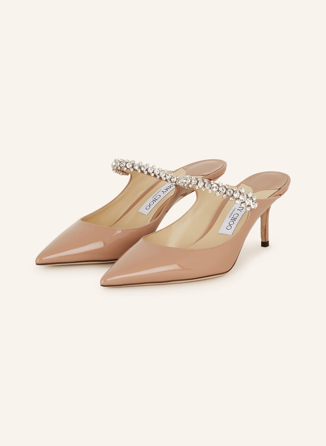 Jimmy Choo Mules Bing 65 Mit Schmucksteinen rosa von Jimmy Choo