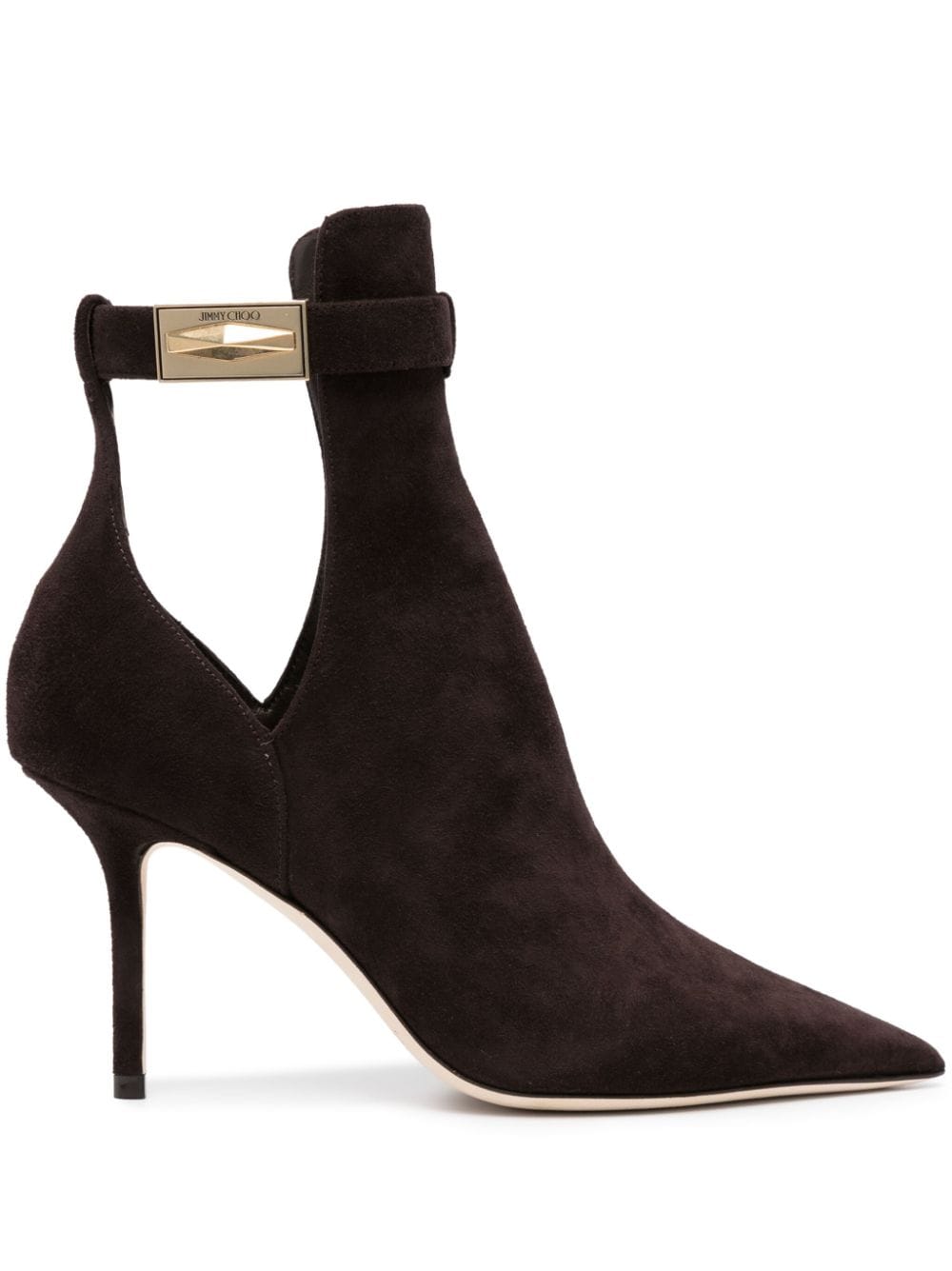 Jimmy Choo Nell 85 suede ankle boots - Brown von Jimmy Choo