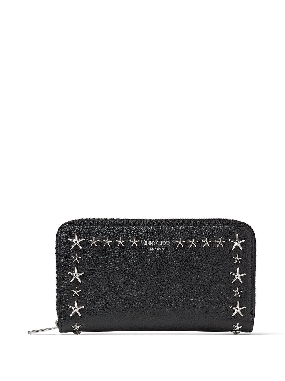 Jimmy Choo Pippa star-stud wallet - Black von Jimmy Choo