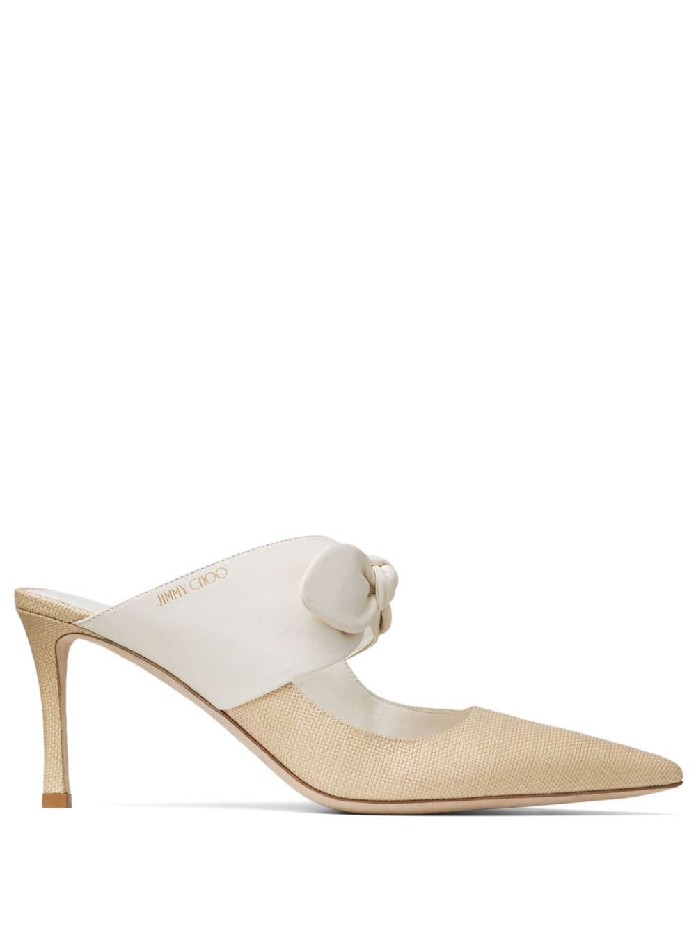 Jimmy Choo Rali 75mm mules - Neutrals von Jimmy Choo