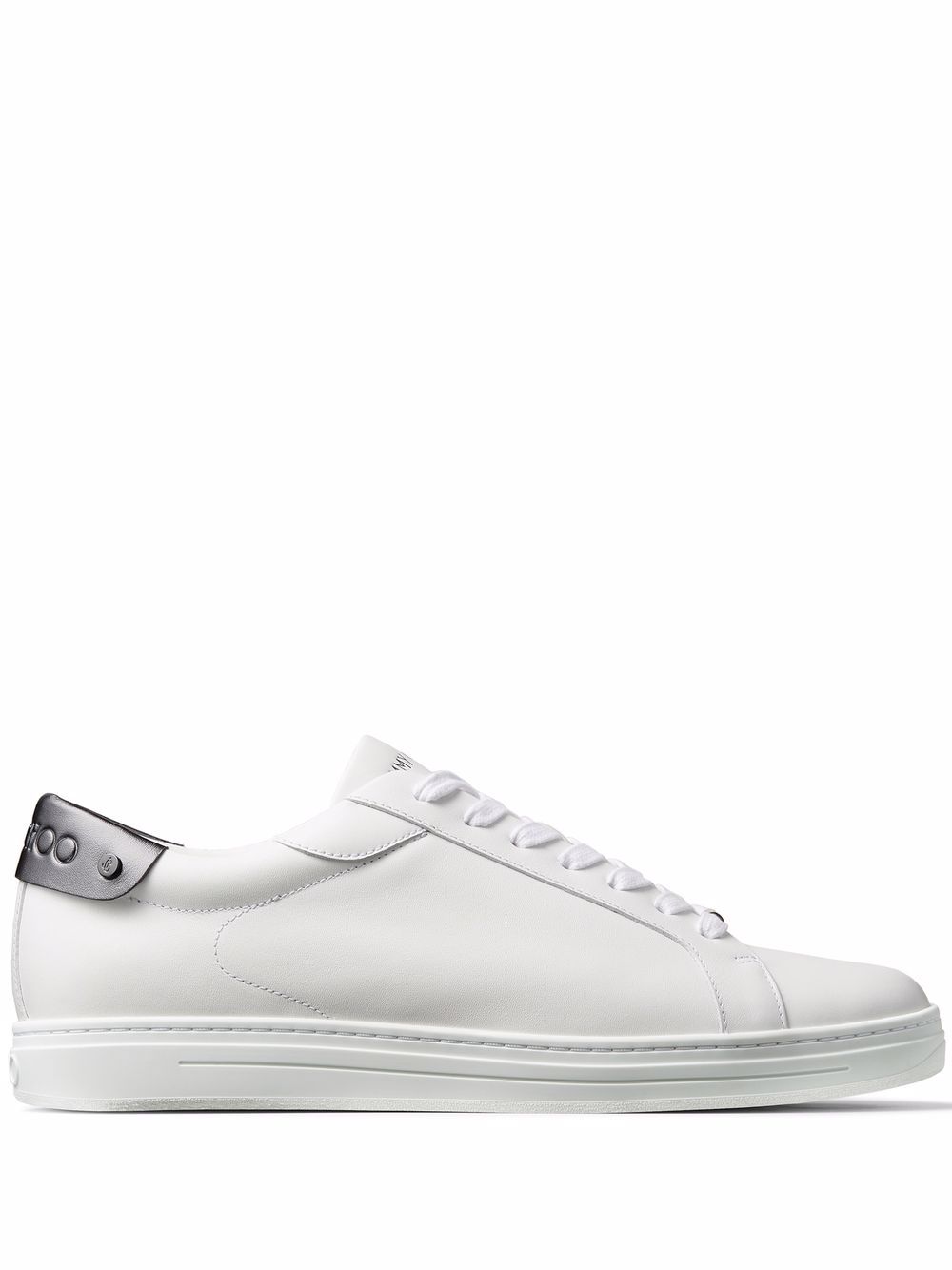 Jimmy Choo Rome/M leather sneakers - White von Jimmy Choo