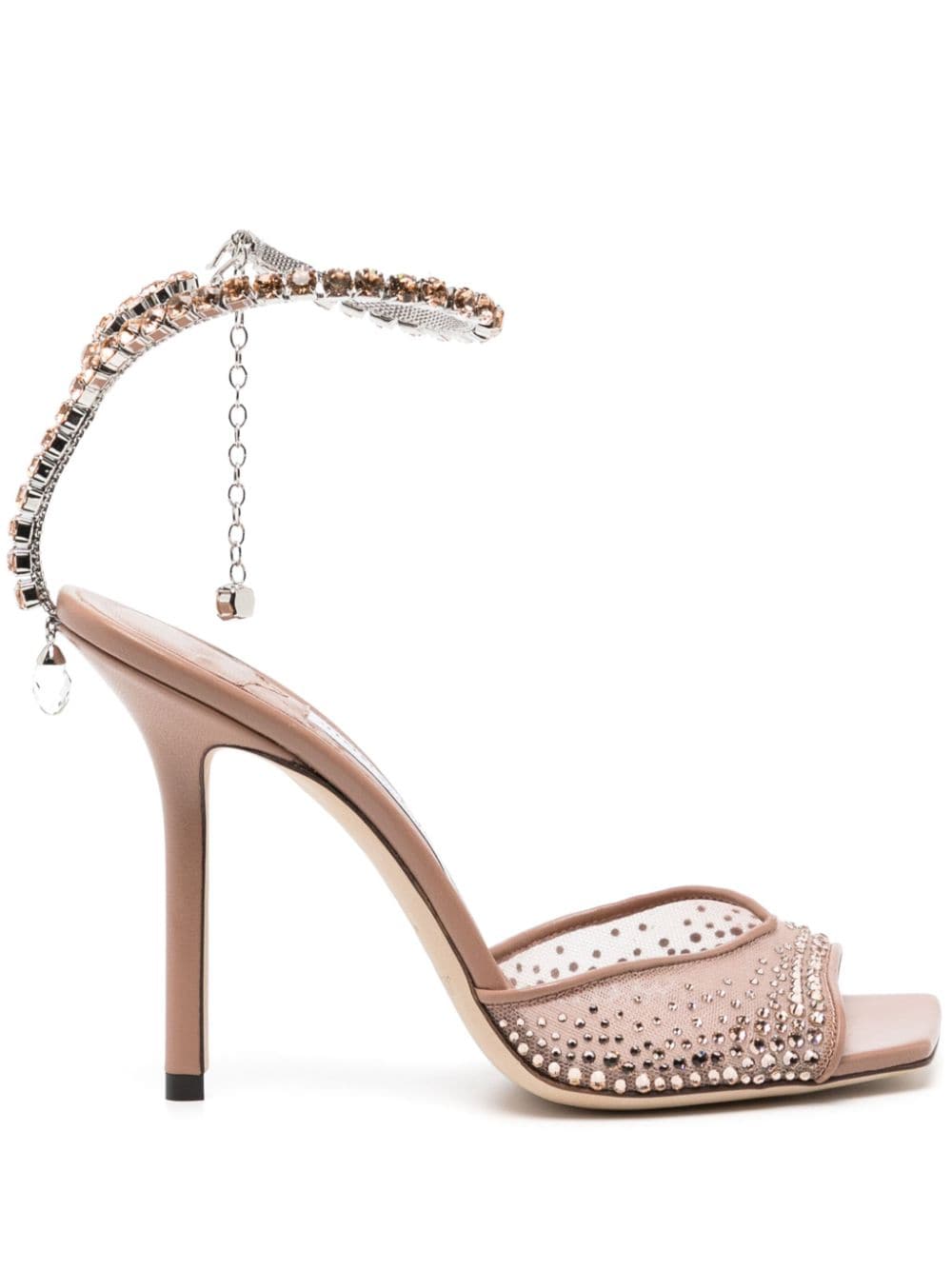 Jimmy Choo Saeda 100mm crystal-embellished sandals - Pink von Jimmy Choo