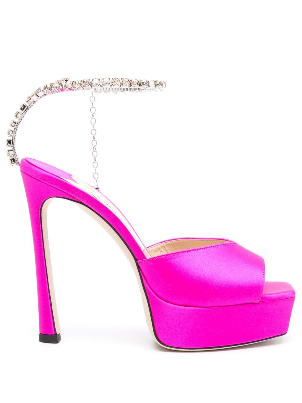 Jimmy Choo Saeda 125mm crystal-embellished sandals - Pink von Jimmy Choo