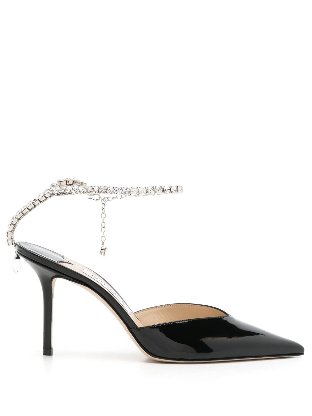 Jimmy Choo Saeda 85mm patent leather pumps - Black von Jimmy Choo