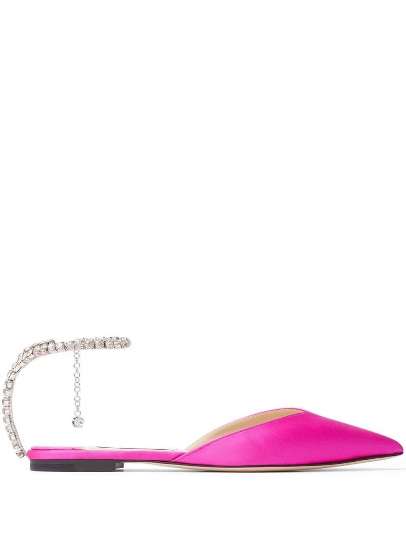 Jimmy Choo Saeda crystal-embellished pumps - Pink von Jimmy Choo